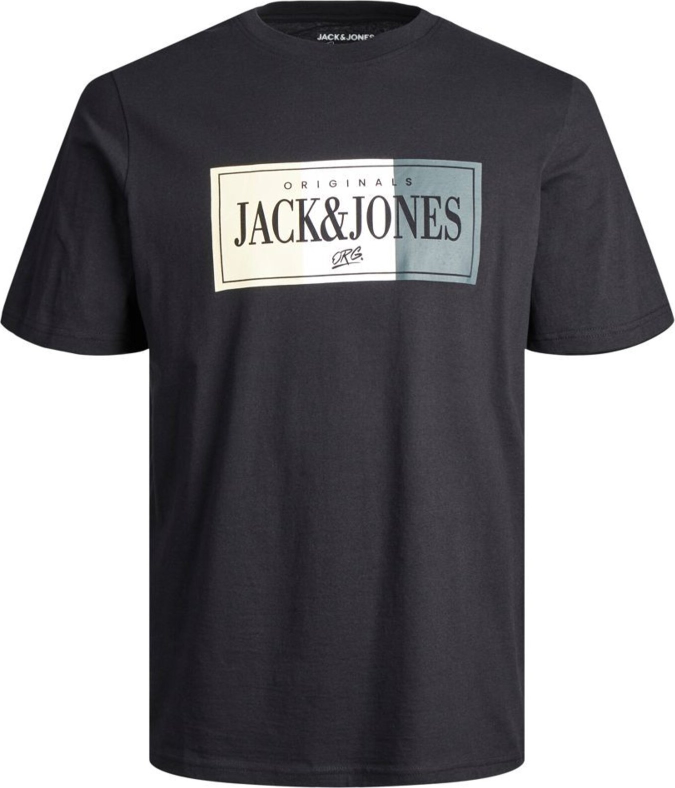 Tričko jack & jones champagne / khaki / černá / bílá