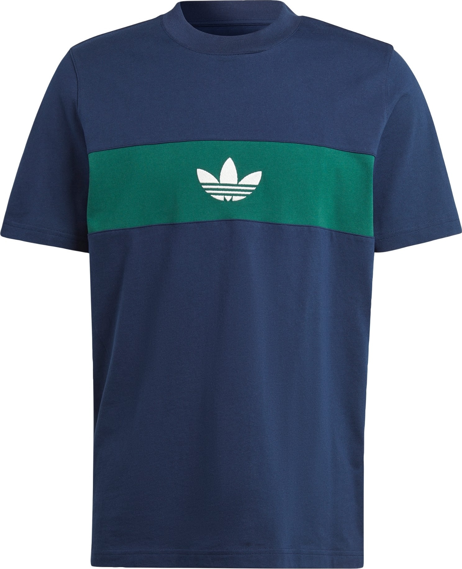 Tričko 'Ny Cutline' adidas Originals indigo / tmavě zelená / bílá