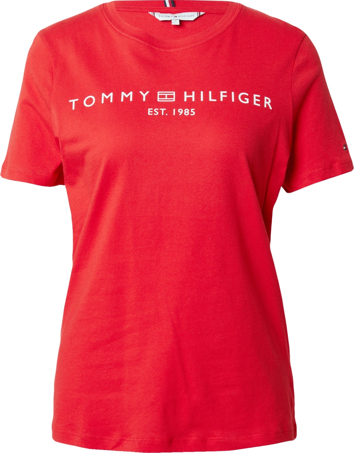 Tričko Tommy Hilfiger červená / bílá