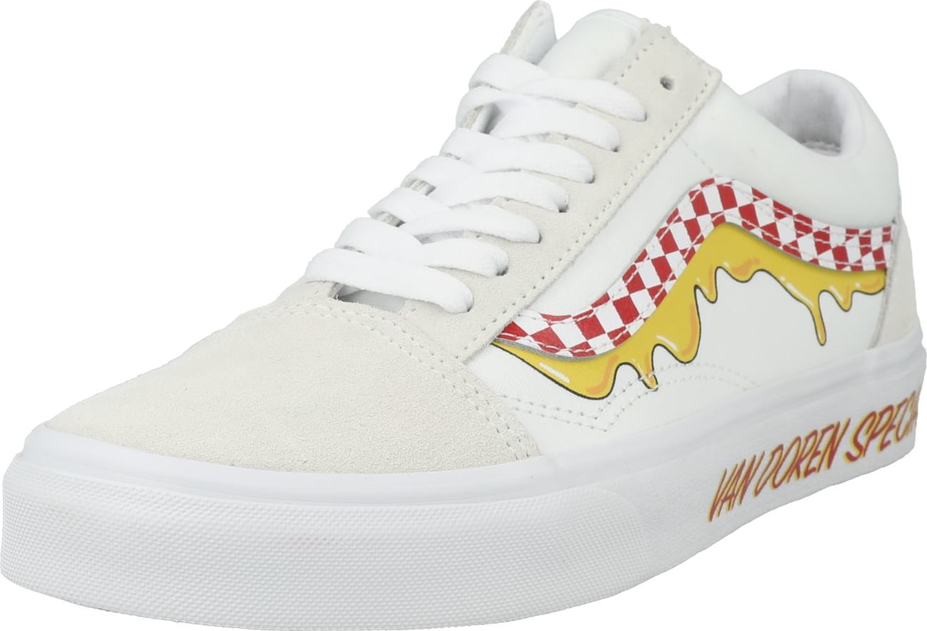 Tenisky Vans žlutá / červená / bílá / offwhite