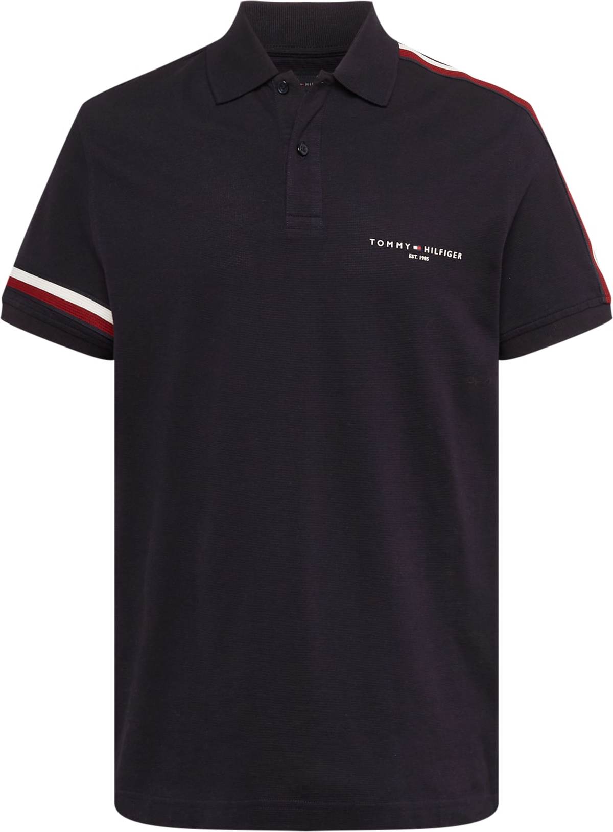 Tričko Tommy Hilfiger noční modrá / tmavě červená / bílá