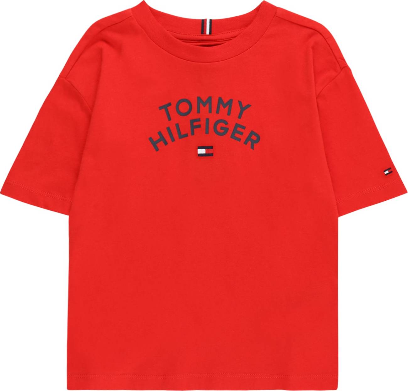 Tričko Tommy Hilfiger námořnická modř / červená / bílá