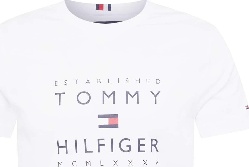 Tričko Tommy Hilfiger námořnická modř / červená / bílá