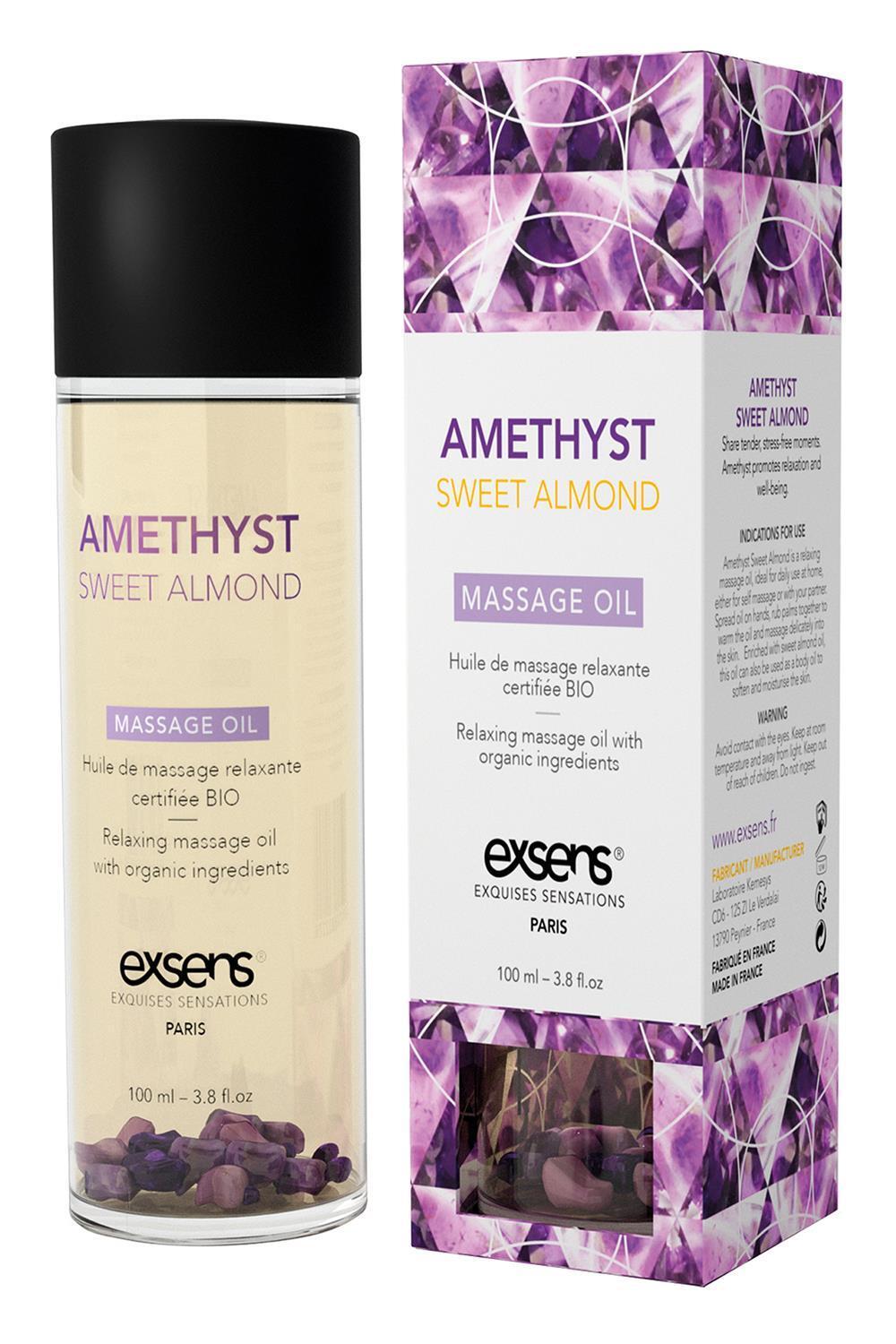 exsens Organic masážní olej - Amethyst sweet almond 100 ml