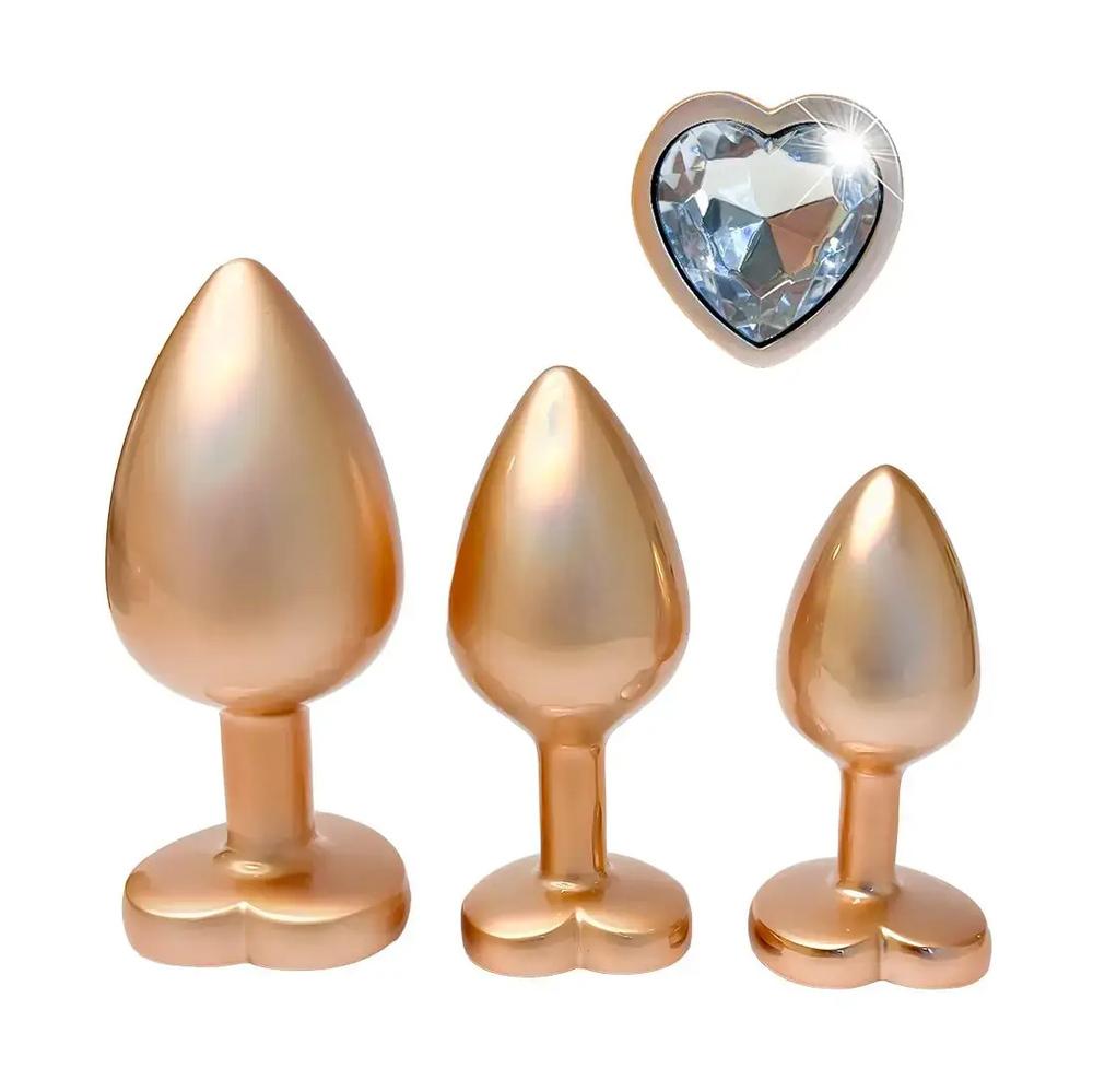 Gleaming Love Pearl gold Set análních kolíků Dream Toys