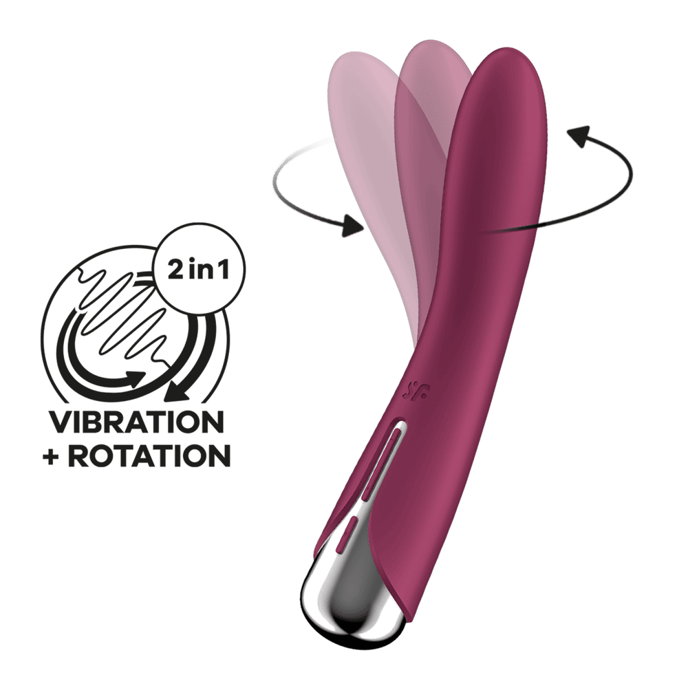 Satisfyer Spinning Vibe 1 vibrátor - vínový Satisfyer