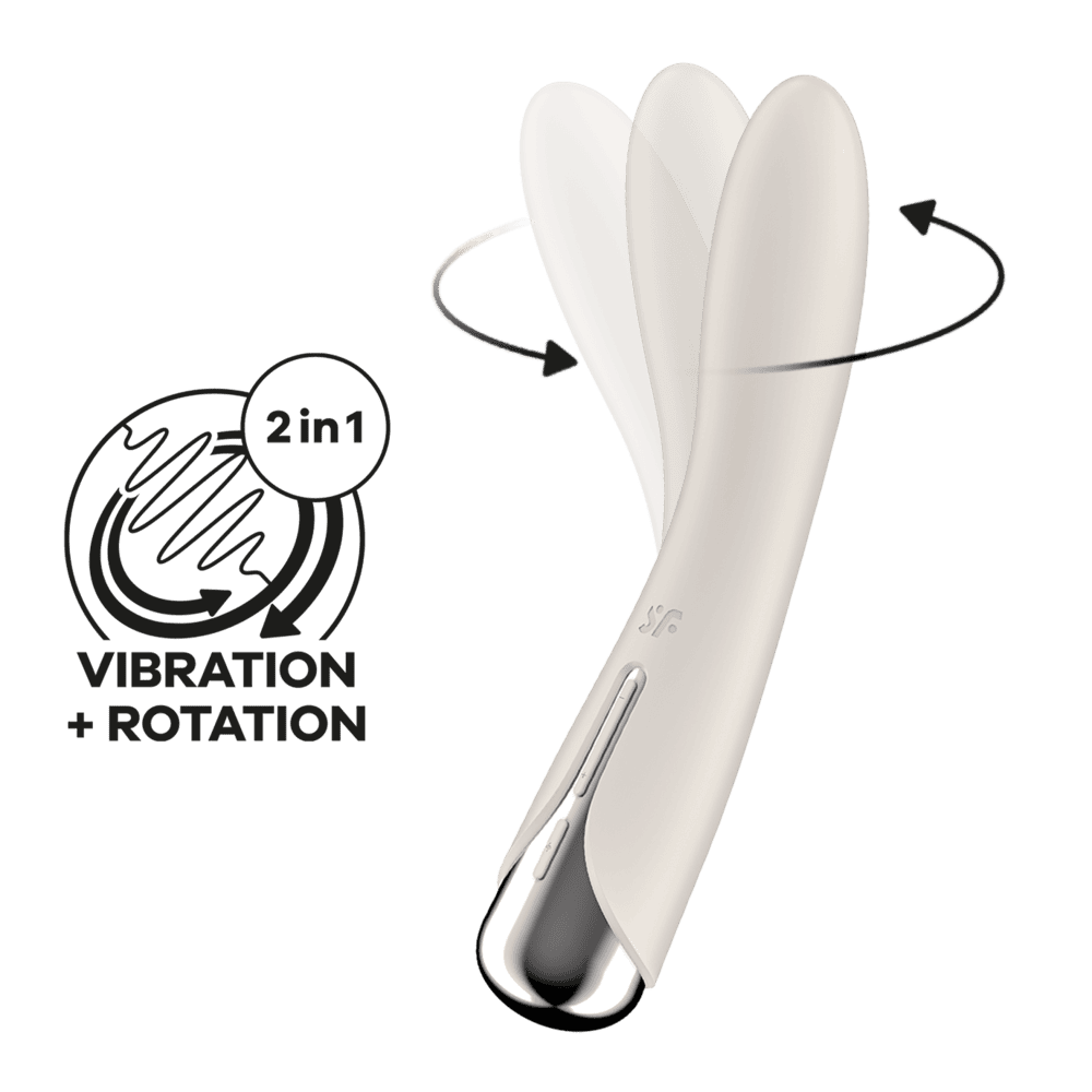 Satisfyer Spinning Vibe 1 vibrátor - béžový Satisfyer