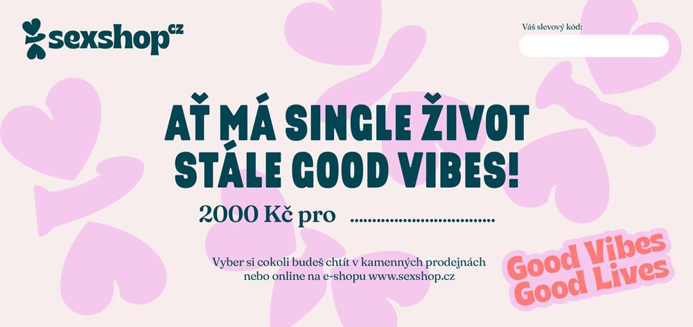 Dárkový poukaz pro singles v hodnotě 2000 Kč Virtshop