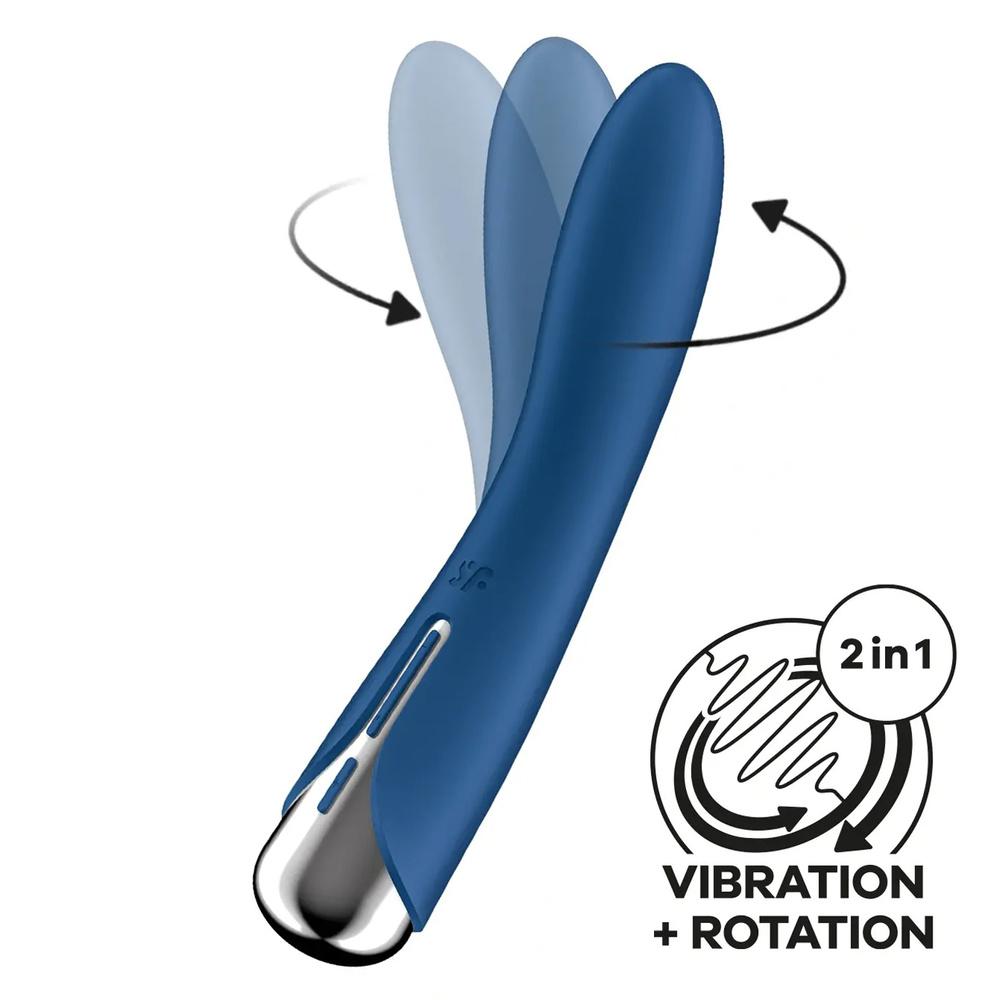 Satisfyer Spinning Vibe 1 vibrátor - modrý Satisfyer
